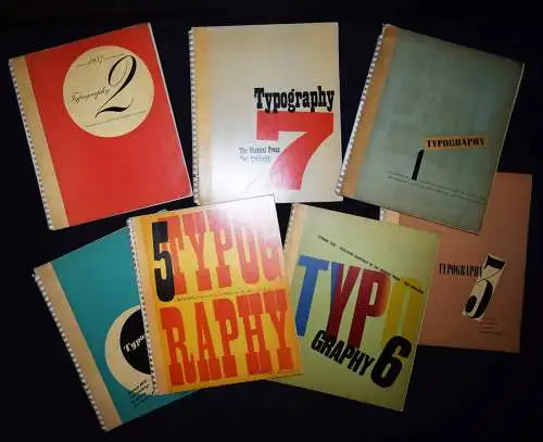 Harling, Robert. Typography. 7 VOLUMES. Shenval Press 1936-1938 TYPOGRAPHIE