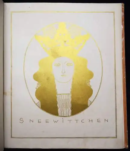 Löffler, Die sieben Zwerge Sneewittchens - 1911 WIENER JUGENDSTIL BILDERBUCH