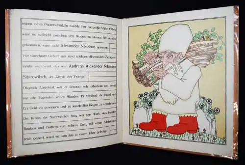 Löffler, Die sieben Zwerge Sneewittchens - 1911 WIENER JUGENDSTIL BILDERBUCH