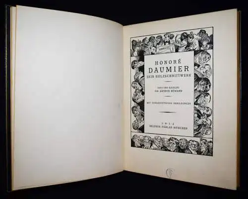Rümann, Honore Daumier. Sein Holzschnittwerk 1914 RAISONNE WERKVERZEICHNIS