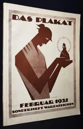 Sachs, Hans. Das Plakat, Jahrgang XII - 1921. PLAKATKUNST WERBUNG REKLAME