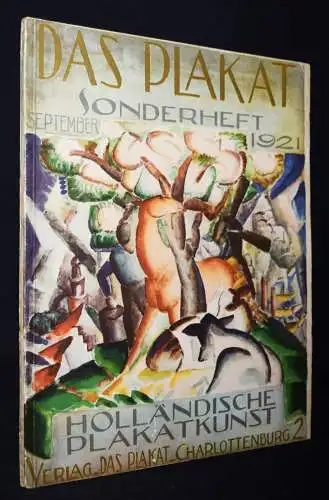 Sachs, Hans. Das Plakat, Jahrgang XII - 1921. PLAKATKUNST WERBUNG REKLAME