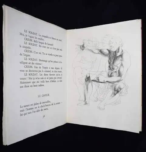 Sophokles, Antigone: Tragedie de Sophocle - 1949 SIGNIERT NUMMERIERT 1/230