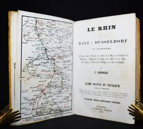 Baedeker – Klein, Le Rhin de Bale a Dusseldorf avec des excursions RHEIN PFALZ