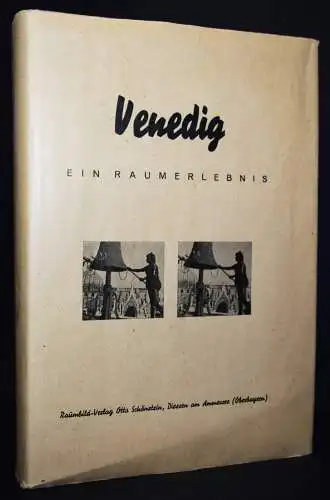 RAUMBILD-ALBUM  VENEDIG. 1935 TOP EXEMPLAR MIT UMSCHLAG ! - STEREO-PHOTOGRAPHIE