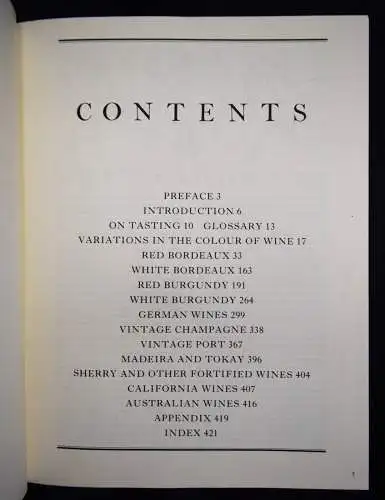 Broadbent, Michael. The Great Vintage Wine Book 1980 ERSTE AUSGABE ÖNOLOGIE WEIN