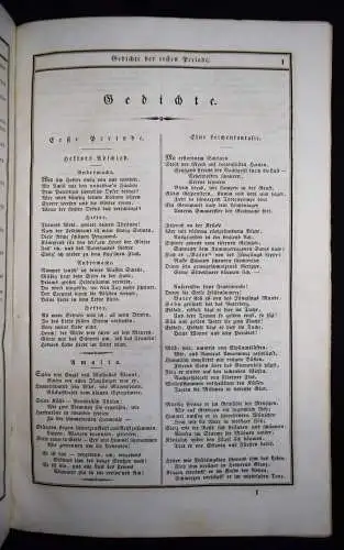 Schiller, Friedrich. Sämmtliche Werke 1830 IN SCHÖNEN MAROQUIN-LEDEREINBAND