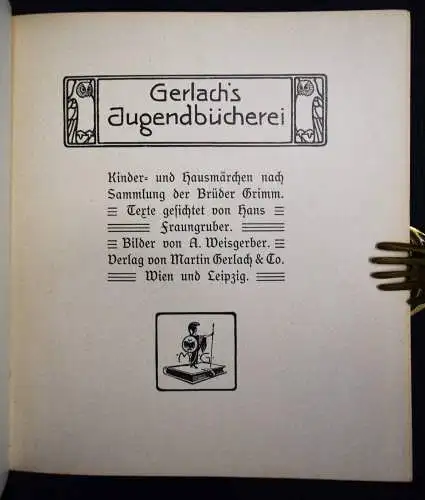 Gerlach’s Jugendbücherei 03. Wien 1901 ERSTE AUSGABE -JUGENDSTIL GERLACH MÄRCHEN