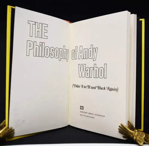 The philosophy of Andy Warhol - 1975 MONOGRAMMIERT 2x POP-ART