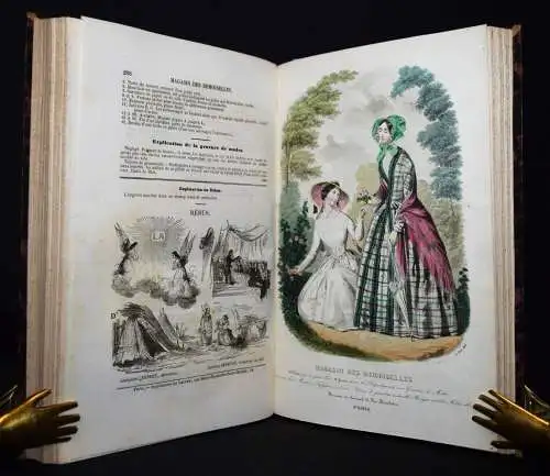 Magasin des demoiselles. Paris 1848 MÄDCHENBÜCHER MODE-ZEITSCHRIFT