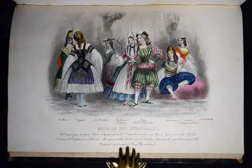 Magasin des demoiselles. Paris 1848 MÄDCHENBÜCHER MODE-ZEITSCHRIFT