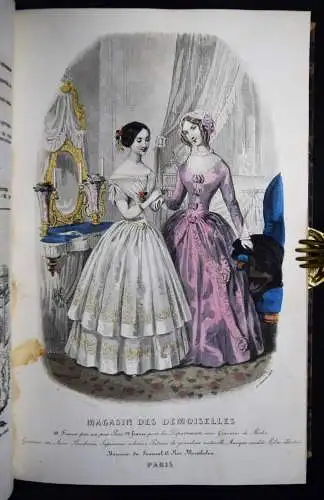 Magasin des demoiselles. Paris 1848 MÄDCHENBÜCHER MODE-ZEITSCHRIFT