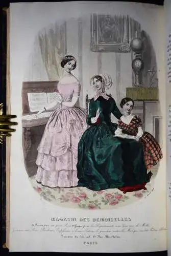 Magasin des demoiselles. Paris 1848 MÄDCHENBÜCHER MODE-ZEITSCHRIFT