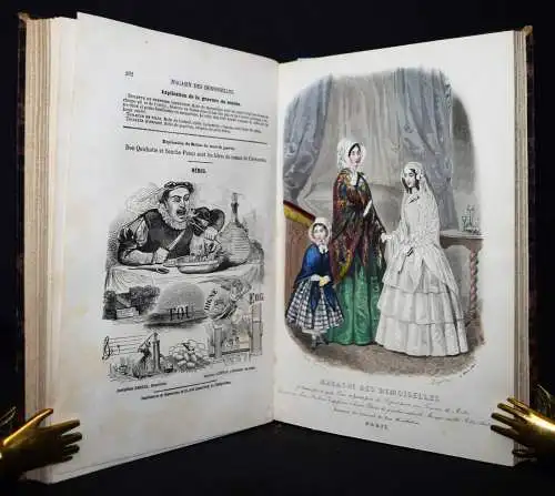 Magasin des demoiselles. Paris 1848 MÄDCHENBÜCHER MODE-ZEITSCHRIFT