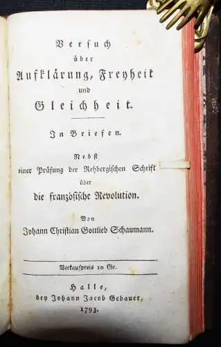 Heydenreich, Freyheit und Determinismus und ihre Vereinigung 1793 REVOLUTION