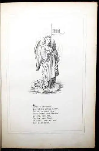 HYMNOLOGIE GESANGBUCH KIRCHEN-LIEDER - Christenfreude in Lied und Bild 1861