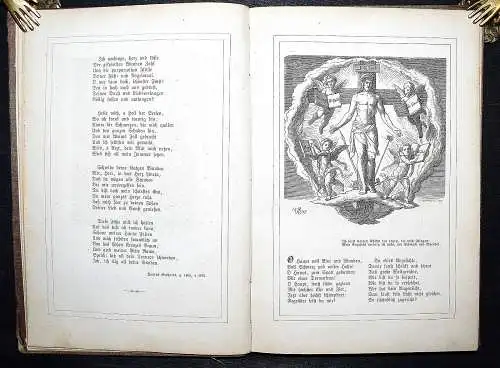 HYMNOLOGIE GESANGBUCH KIRCHEN-LIEDER - Christenfreude in Lied und Bild 1861