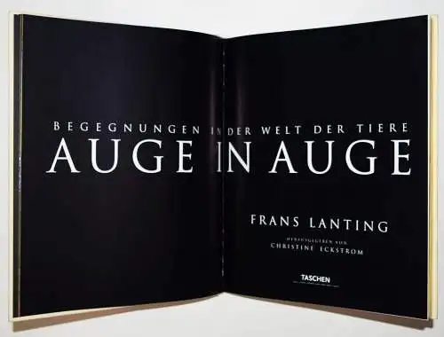 Lanting, Frans. Auge in Auge 1997 SIGNIERT NUMMERIERT 1/1500 TIER-FOTOGRAFIE