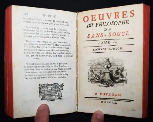 Friedrich II., Oeuvres melees du Philosophe de Sans-Souci 1760 PREUSSEN Preußen