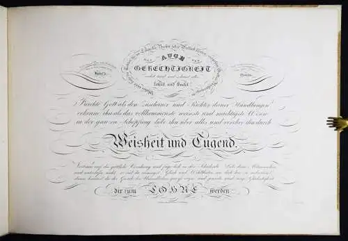 Heinrigs, Musterblätter für Liebhaber der höhern Calligraphie 1822 KALLIGRAPHIE