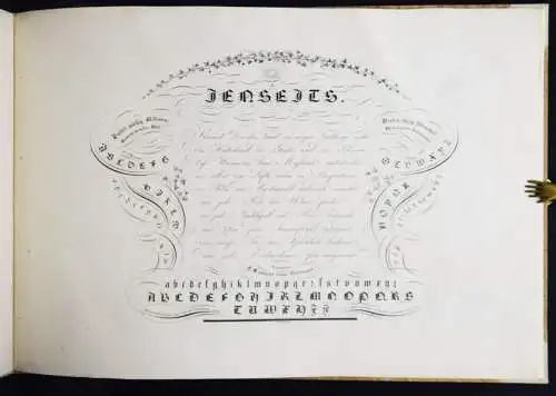 Heinrigs, Musterblätter für Liebhaber der höhern Calligraphie 1822 KALLIGRAPHIE