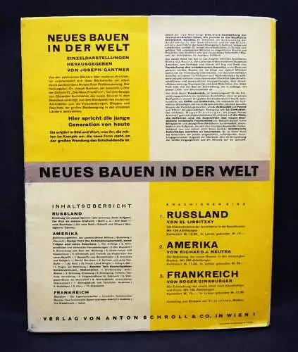 Lissitzky – Neues Bauen in der Welt I-III. Russland, Amerika, Frankreich, 1930