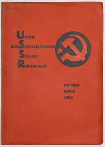 Lissitzky, Union der Sozialistischen Sowjet-Republiken 1928 SOWJET UNION RUSSIA