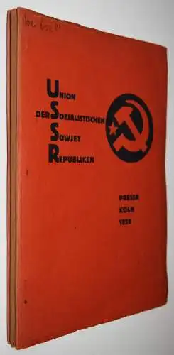 Lissitzky, Union der Sozialistischen Sowjet-Republiken 1928 SOWJET UNION RUSSIA