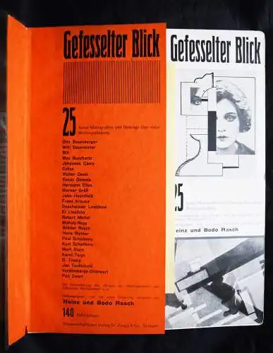 Rasch, Gefesselter Blick - 1930 SEHR SELTEN! PHOTOMONTAGE WERBUNG TYPOGRAPHIE