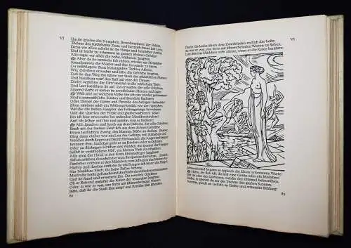 Homer, Odyssee u. Ilias. ASKANISCHER VERLAG GANZPERGAMENT JUGENDSTIL 1923/24