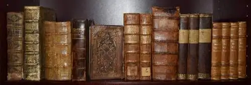 BIBLIOTHEK – Große representative BÜCHERSAMMLUNG 1630 bis 1860