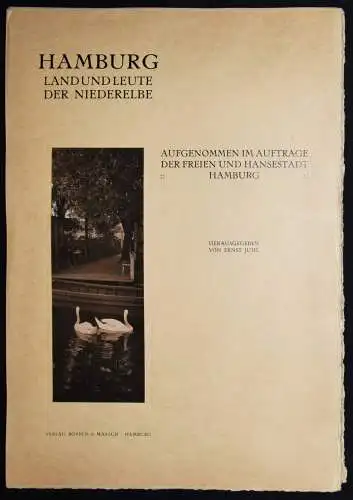 Bruhn HAMBURG. Land und Leute der Niederelbe 1912 MUMMERIERT 1/300 PIKTORALISMUS