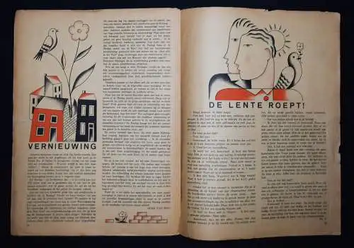 Vorrink, De Meiroep ~ 1930 - Illustrationen R. Heynckes NETHERLANDS SOCIALISM