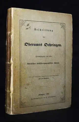 Bogner, Paulus u. a., Beschreibung des Oberamts Oehringen 1865 ÖHRINGEN