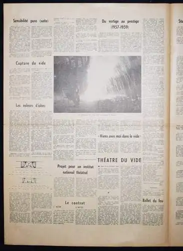 Yves Klein . Le dimanche 27 Novembre 1960 AVANTGARDE CONCEPT-ART KONZEPTKUNST