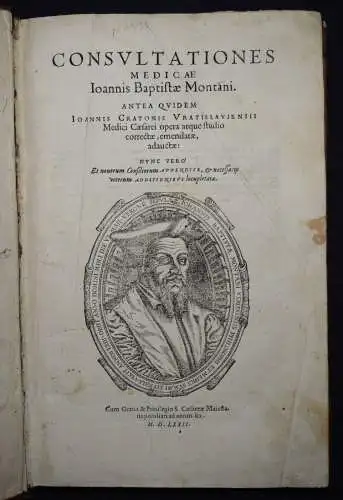 Vesalius – Monte, Consultationes Medicae Ioannis Baptistae Montani 1565