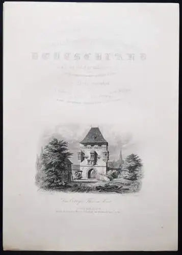 Lange, Original-Ansichten der historisch merkwürdigsten Staedte 1880 STAHLSTICHE