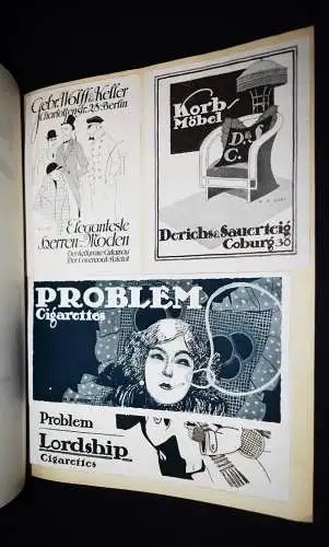 Sachs, Hans. Das Plakat, Jahrgang III 1912  6 Hefte. REKLAME PLAKATKUNST WERBUNG