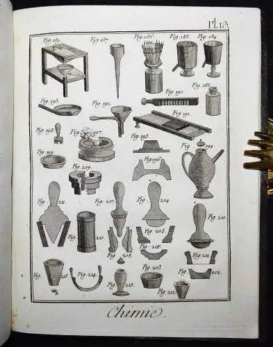 Diderot u. Alembert, Chymie, contenant vingt-cinq planches 1780 CHEMIE ALCHEMIE