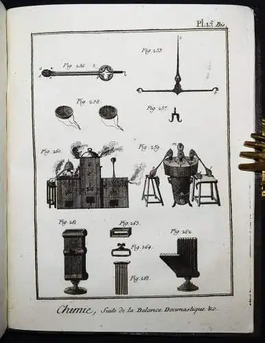 Diderot u. Alembert, Chymie, contenant vingt-cinq planches 1780 CHEMIE ALCHEMIE