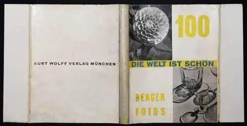 Renger-Patzsch, Albert. Die Welt ist schön - 1928 INSCRIBED WIDMUNGSEXEMPLAR