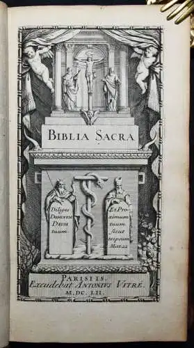 Biblia latina – Vitre, Biblia sacra vulgatae editionis 1651-1652 - VULGATA BIBEL