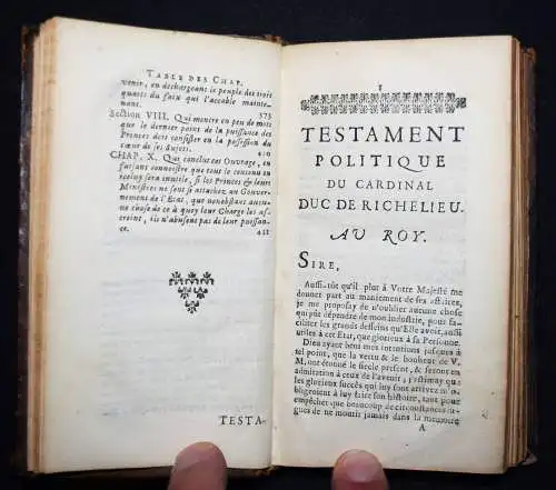 Richelieu, Testament politique - 1689 - COMMERCE FRANCE - FRANKREICH HANDEL