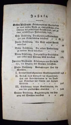 Campe. Theophron, oder der erfahrne Rathgeber...Braunschweig 1798