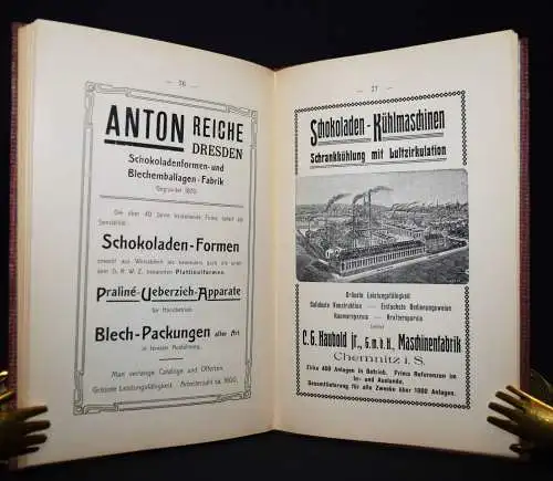 Besselich, Die Schokolade. Ihre Fabrikation...1912 KONDITOREI CHOCOLATE