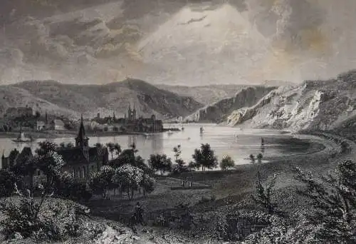 Lange, Ludwig. RHEIN und die RHEINLAND…Darmstadt 1846 STAHLSTICH-ANSICHTEN