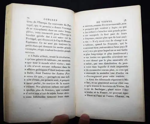 Napoleon I. – Pradt, Du Congrès de Vienne - 1815 WIENER KONGRESS