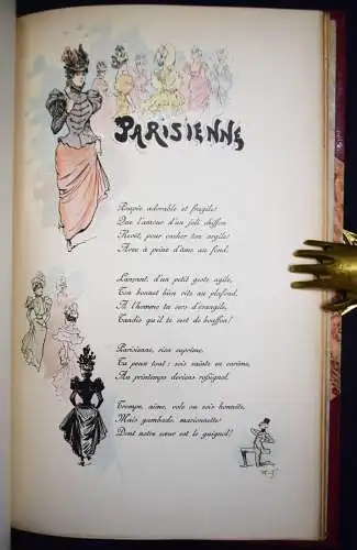 Sciama, Paris en sonnets - 1897 ART NOUVEAU JUGENDSTIL