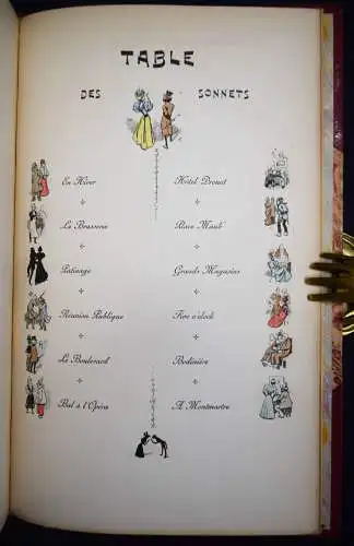 Sciama, Paris en sonnets - 1897 ART NOUVEAU JUGENDSTIL