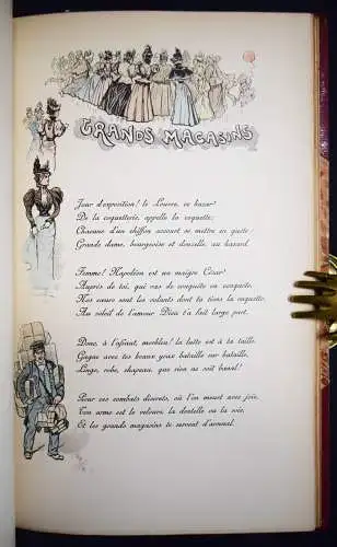 Sciama, Paris en sonnets - 1897 ART NOUVEAU JUGENDSTIL